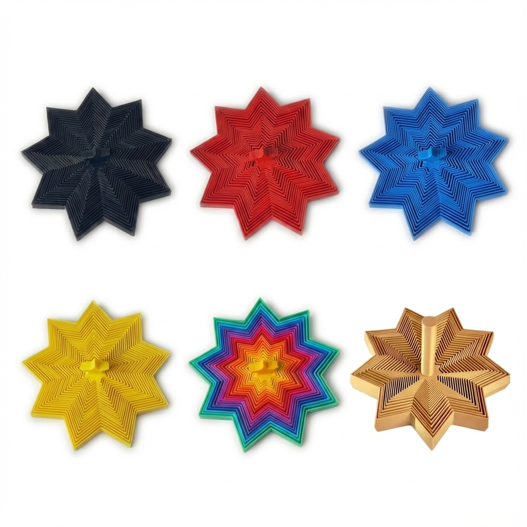 Creative 3D Printed Little Star Decompression Toy Model Unisex Kids Star Decompression Artifact Desktop Decoration Gift