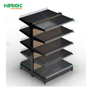 Hiện đại Heavy Duty kim loại siêu thị giá Gondola kệ cho các cửa hàng bán lẻ & cửa hàng tạp hóa freestanding rắn Kệ hiển thị - Product Image 5