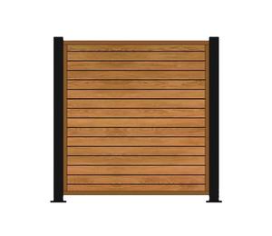 Kits de clôture murale en aluminium extrudé de 6 pieds pour l'extérieur, couleur noire Senda, avec portail, prix de confidentialité, vente en gros - Product Image 1