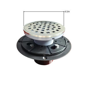 Rejilla de drenaje de piso de acero inoxidable SUS 304 de 4 pulgadas, estilo americano, cuadrada y redonda, a prueba de olores, fácil de instalar, antiolores. - Product Image 5