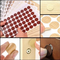 Autocollants de recouvrement de tête de clou auto-adhésifs Chuangxing écologiques, résistants à l'eau, couleur blanche, 12 mm, pour meubles de maison, vis en bois PVC