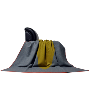 Edredón de Invierno BLUE PHOENIX, Grueso, 100% Lana, Diseño Geométrico Jacquard, <span class=keywords><strong>Reversible</strong></span>, Antipilling, Hecho a Mano - Product Image 3