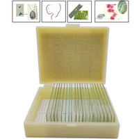 20Pcs Protozoa and Algae Slides Set Microscope Education Prepared Slides