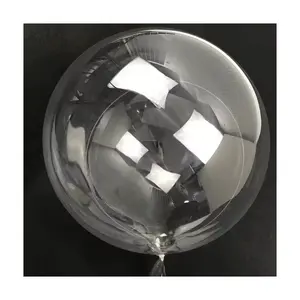 热卖18/24/36英寸聚乙烯/聚氯乙烯透明波波气球透明圆形波波塑料泡泡气球派对装饰