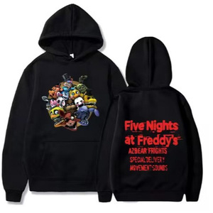 Felpe con Cappuccio Five Nights Slim Fit Autunnali con Stampa Animale Streetwear FNAF - Product Image 3