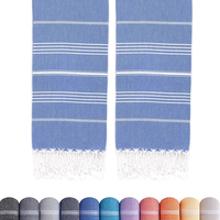 Serviette de plage turque 100 % coton, séchage rapide, grande taille, anti-sable, douce, légère, pour piscine et bain, vente en gros