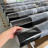 Film de protection de peinture PPF Wesun TPH-BLK 75 pour voiture, noir brillant, haute brillance, résistant aux rayures