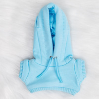 Sweat-shirt à capuche personnalisable avec logo et motifs, 17 cm, pour vêtements de poupée, avec trous, polyvalent pour Labubu