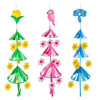 Faltbarer Nylon-Windspinner 130cm Hängende Spiral-Windmühle Bunte Zelt-Gartendekoration für Outdoor-Camping Hof Terrasse