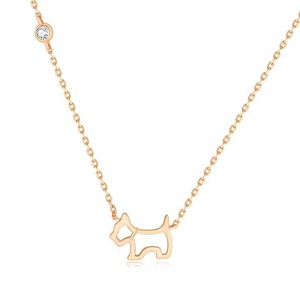 Atacado Design exclusivo Moda Jóias Sterling Silver 925 Sterling Silver CZ Dog Pet Colar Pingente para As Mulheres - Product Image 6