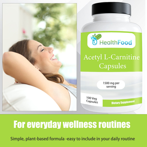 Cápsulas de Acetil L-Carnitina de Alta Absorción 1500mg, Cápsulas Orgánicas para Limpieza, Sin GMO, Estimulan el Metabolismo, Promueven la Digestión, Suplemento - Product Image 6
