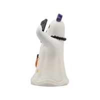 Statue en résine de hibou mignon pour selfie avec lumière LED, style sculpture sur bois, décoration d'intérieur, vente en gros, usine OEM ODM