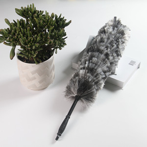 Plumeau gris électrostatique pour nettoyage en profondeur, manche en plastique, nouveau produit 2025 - Product Image 1