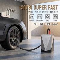 Compresseur d'air portable pour voiture Wolf Winter Emergency, gonfleur de pneus, démarreur de voiture, 800A courant de crête, éclairage LED
