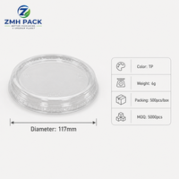 Offre Spéciale – Couvercles en plastique PET transparent de 90 mm, design dôme plat ou motif ours, personnalisables pour café, bubble tea et boissons froides