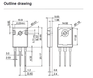 Transistor IGBT Discret Original Neuf FGW75XS65C avec Capacité 650V/75A, Boîtier TO247, Provenant d'une Agence - Product Image 5