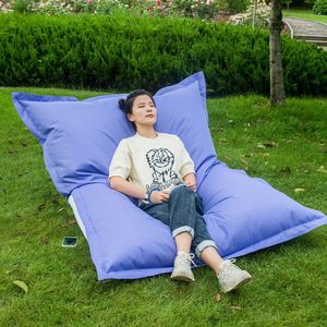 Maxfree Pouf carré imperméable non rembourré en tissu Oxford 900D, design simple, rembourrage écologique - Product Image 1