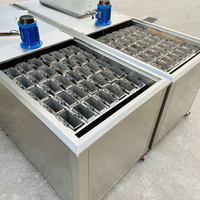 Machine à glace en bloc de saumure à haute productivité personnalisée avec prix d'usine, machine à fabriquer des blocs de glace de neige PLC avec composant moteur principal