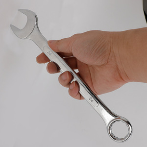 Combination Wrench Set Chrome Plated Double Open End and Box End Wrench Automotive Repair Manual Hardware <b>Tool</b> Kit Kan Chrome Pl - Product Image 4