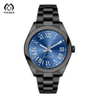 Caja de Reloj Personalizada de Fibra de Carbono Negra de Calidad 3A de 36 mm y 41 mm, Cristal de Zafiro Luminoso, Reloj de Movimiento Automático para Hombre