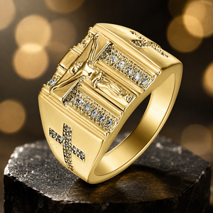 Bague Pavé Style Cour Vintage pour Hommes et Femmes – Bijou de Doigt Élégant et Tendance - Product Image 4