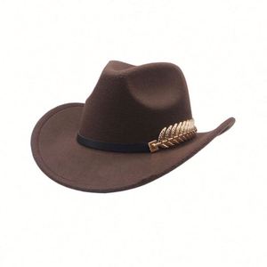 Chapeau Fedora Jazz Unisexe en Feutre de Haute Qualité avec Bord de 6 cm, Accessoires en Os de Poisson, Broderie 3D, Idéal pour Fêtes et Activités Extérieures - Vente en Gros - Product Image 1