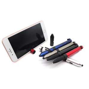 Bolígrafo Táctil Multifunción con Brújula Metálica y Logotipo Personalizado, Estilo Moderno, Artículo Promocional <span class=keywords><strong>de</strong></span> Plástico, Recarga Estándar Azul/Negro - Product Image 1