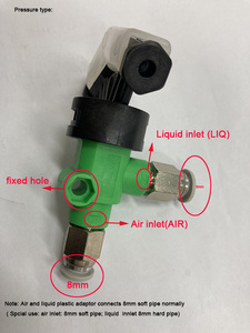 Mini umidificador de plástico, micron para água seca, sistema de misturação de ar, bico spray de atomização