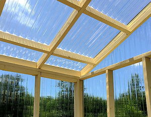 Commercio all'ingrosso della fabbrica di plastica trasparente policarbonato piastrelle di plastica lucernario a cupola ondulato in policarbonato <span class=keywords><strong>per</strong></span> casa tetto - Product Image 2