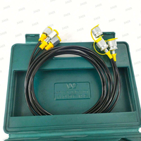Hydraulik-Testkit 3-teilig: Druckmessgerät + 3-teiliger Testschlauch + Kupplungsadapter-Set zur Fehlersuche und Systemdiagnostik