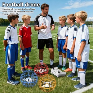 Mini drone de football RC en forme d'OVNI avec lumière LED, gyroscope, retournement à 360 degrés, <span class=keywords><strong>cage</strong></span> de protection, jouet volant pour enfants, drone de football RC - Product Image 5