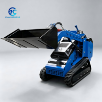 Mini-chargeuse sur chenilles diesel CHANES de Chine, moteur Perkins 25 CV, charge nominale de 0,6 tonne, système hydraulique complet, pour creuser des trous de poteaux