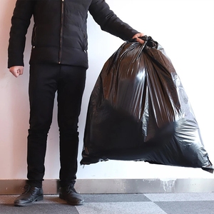 Wholesale Large Thickened LDPE HDPE PE Gravure Printed Recycled Materials Disposable Garbage Bag Industrial Supermarket - Product Image 1