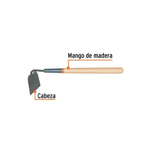 Hoz para tomate BOX 6, mango corto de madera de 18', TRUPER - Product Image 2