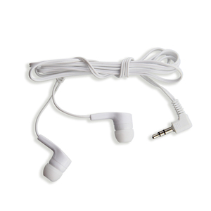 Auriculares intrauditivos blancos perlados, auriculares desechables, paquete de auriculares con cable para autobús/tren/avión/escuela/Turismo/regalo - Product Image 2