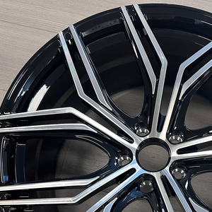 Rines Modificados de Alta Calidad, Personalizados, de 15 16 17 18 19 20 21 22 23 24 26 Pulgadas, Negros, con Cara Mecanizada, de Aleación Forjada, para <span class=keywords><strong>Audi</strong></span> A8 <span class=keywords><strong>Q4</strong></span> R8 - Product Image 5