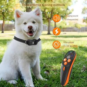 Umweltfreundliches Wasserdichtes IP67 Smart Erziehungshalsband für Kleine Hunde mit Fernbedienung 4200ft Reichweite Piepton & Vibration Training - Product Image 5