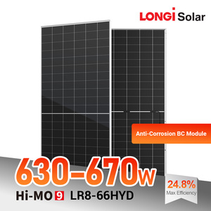Paneles Solares Longi Himo 9 Tipo N de 640w 650w 670w 660w, Bifaciales y Anticorrosivos - Product Image 1