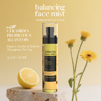 Brume Visage Luxe Vegan Équilibrante Naturelle à Marque Privée avec Céramide et Centella pour Soins Anti-Âge de la Peau