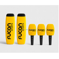 Couverture anti-vent en mousse pour microphone d'interview personnalisé, pour les journalistes des stations de télévision