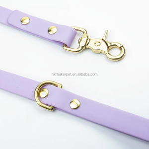 Hong-Kong Muker fabricante OEM personalizado PVC recubierto de nylon perro caminar correr entrenamiento senderismo conduce línea con gancho de latón - Product Image 1