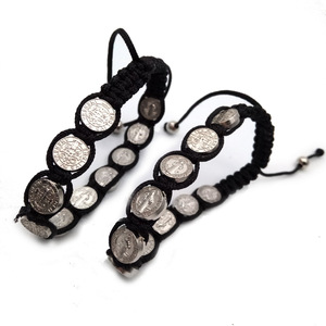 Pulsera de Nudo Chino Tejida con Aleación Benedictina, Ajustable, Hecha a Mano, con Cuentas, Unisex, para Regalo - Product Image 2