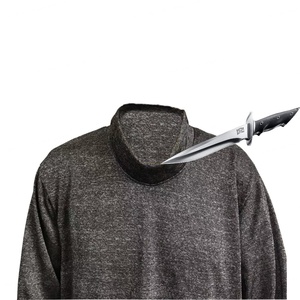 Vêtement de protection anti-coupure personnalisé de niveau 3, col roulé gris, résistant aux couteaux - Product Image 1