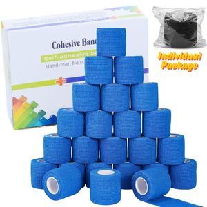 Benda Coesiva Elastica Medica <span class=keywords><strong>Non</strong></span> Tessuta 2x5 Yd con Logo Personalizzato, Benda Autoadesiva per Supporti Sportivi - Product Image 5