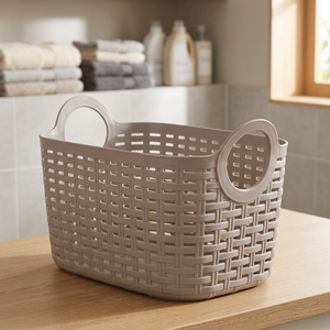 Panier à linge en plastique PP écologique, multi-tailles, gain de place, avec poignées double face pour une utilisation polyvalente, en promotion - Product Image 2