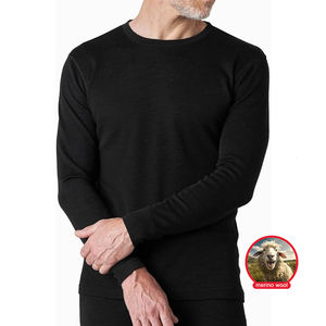 CELINNE Merino Wool <b>Men</b> Shirt Base Layer Lightweight Thermal Top <b>Long</b> Sleeve Hunting <b>Mens</b> Undershirt Warm Soft <b>Long</b> <b>John</b> - Product Image 2