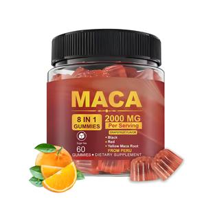 Мармеладные конфеты с макой для взрослых под собственной торговой маркой, для энергии, с экстрактом корня маки, 60 штук, сертифицированные для здоровья - Product Image 1