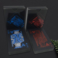 Cartes à jouer personnalisées en PVC recyclé de luxe avec finition lin, design personnalisé, OEM, avec boîte