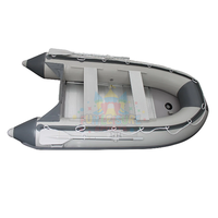 Bateau gonflable Ponton Vente en gros Personnalisé 3.6 m Bateau gonflable avec moteur Plancher en aluminium Pvc Canot pneumatique Bateau de pêche