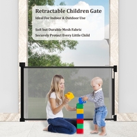 Nouvelle barrière de sécurité pour bébé, installation facile, barrière en maille pour la sécurité des enfants, barrière rétractable pour bébé